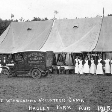Ragley Park.  Warwickshire Volunteer Camp
