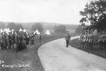 Ragley Park.  Soldiers changing guard