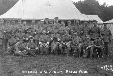 Ragley Park. Officers of W.V.R.C
