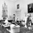 Ragley Hall.  Interior of drawing room/saloon