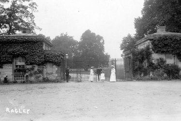 Ragley Hall.  Lodge and gates