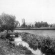 Salford Priors.  Church and vicarage