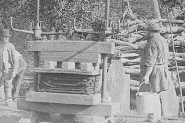 Brailes, Lower.  Cider press at work