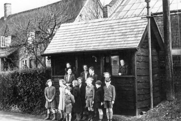 Offchurch.  Bus shelter