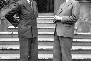 Rugby.  Sir Arthur Fford and Mr P.H.B. Lyon of Rugby School
