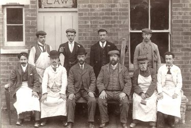 Rugby.  Arthur Law and his workmen