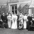 Rugby.  Wedding of J J McKinnell and Miss G Aldridge