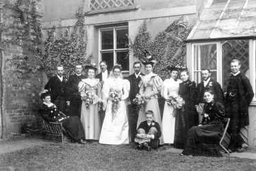 Rugby.  Wedding of J J McKinnell and Miss G Aldridge