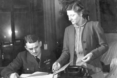 Rugby.  Group Captain Sir Frank Whittle & Miss Mary Phillips