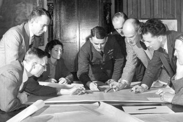 Rugby.  Sir Frank Whittle's jet engine research team
