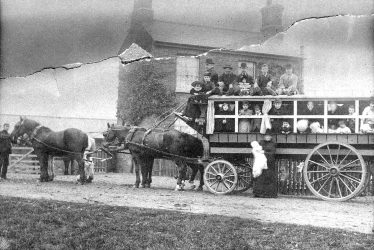 Rugby.  Charabanc outing