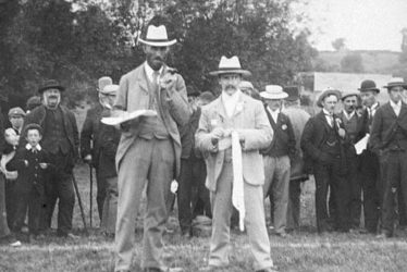 Brailes, Lower.  Officials at outdoor event