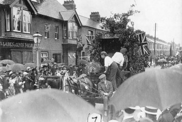Rugby.  Victory procession