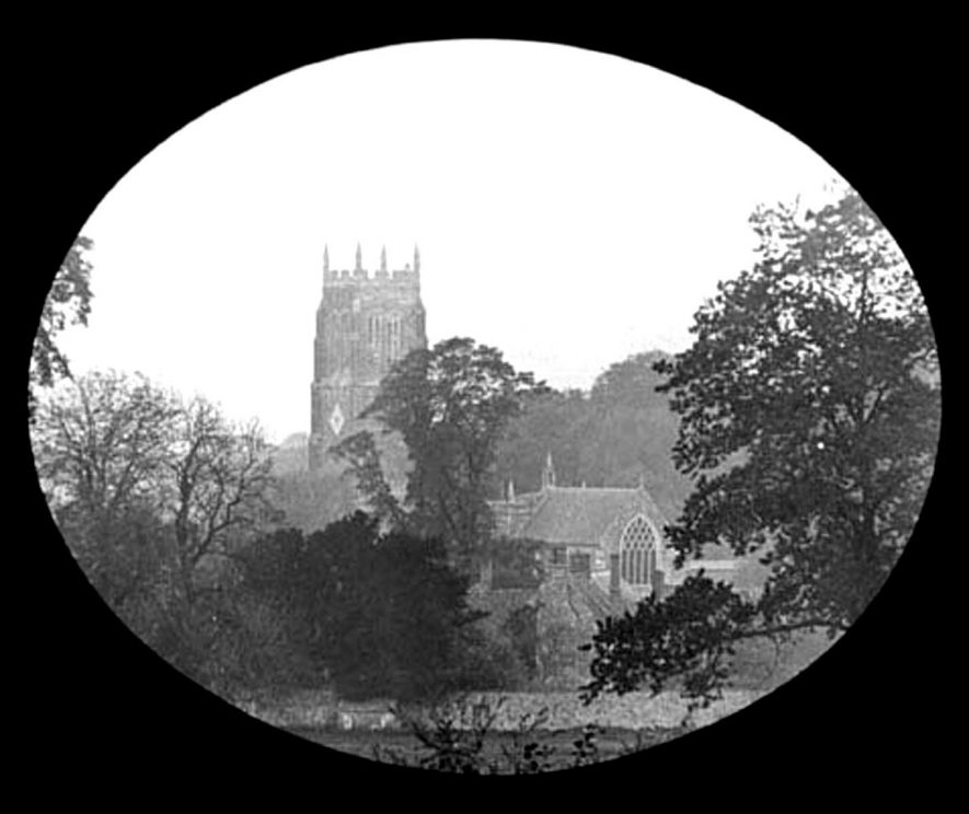 St George's Church taken from Park Lane, Lower Brailes.  1900s |  IMAGE LOCATION: (Warwickshire Museums. Photographic Collections.)