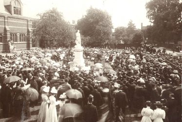Rugby.  Unveiling of Thomas Hughes statue