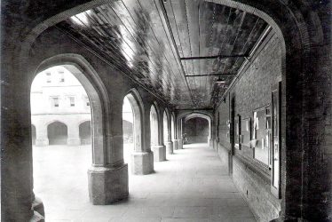 Rugby.  School cloisters
