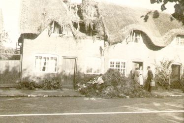 Dunchurch.  Bomb damage