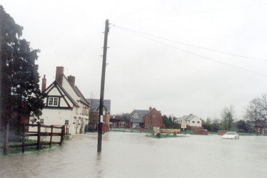 Grandborough.  Easter floods