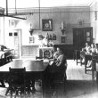 Princethorpe.  Interior of school