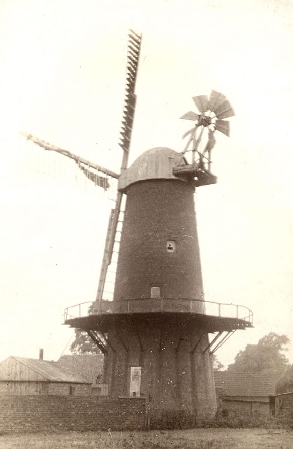 Thurlaston windmill between 1901 and 1908. |  IMAGE LOCATION: (Rugby Library)