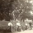 Alcester.  Decorated bicycles