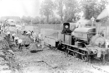 Wilmcote.  Building the Railway
