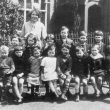 Preston on Stour.  Group of schoolchildren