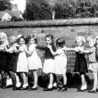Preston on Stour.  Infants in school yard
