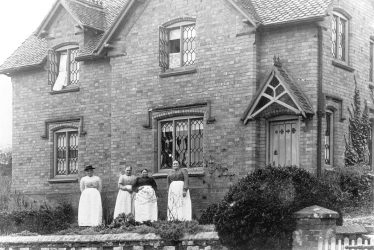 Preston on Stour.  Alscot Park estate houses