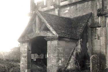 Wootton Wawen.  Church porch