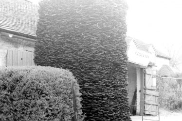 Lighthorne.  Forge and stack of horseshoes