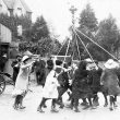 Kineton.  Maypole dancing