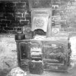 Ashorne.  Old range in Forge Cottage