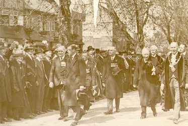 Stratford upon Avon.  Visit by Prince of Wales