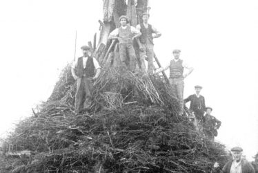 Stockton.  Coronation bonfire