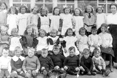 Stockton.  Group of schoolchildren