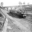 Stockton.  Train passing along new line