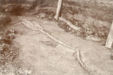 Stockton.  Skeleton of an Icthyosaurus