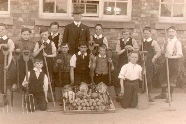 Stockton.  School gardening class