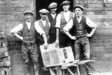Napton on the Hill.  Workmen at the clay pit
