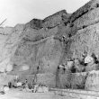 Napton on the Hill.  Workers in the clay pit quarry