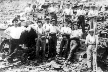 Harbury.  Quarry workers