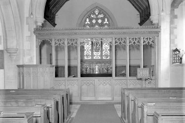Bishops Itchington.  Memorial screen in St Michael's Church