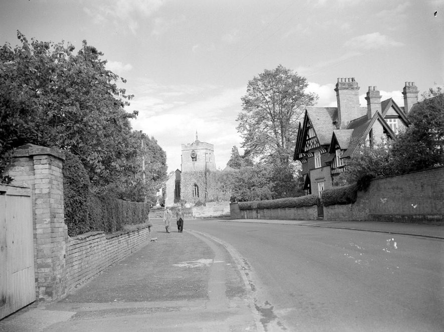 St Peter's church and rectory, Barford.  September 26th 1954. |  IMAGE LOCATION: (Warwickshire County Record Office)