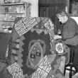 Bishops Itchington.  Mrs Emerson and her rug