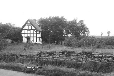 Barton.  Thatched and timbered cottage