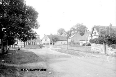 Barton.  Village street and Cottage of Content