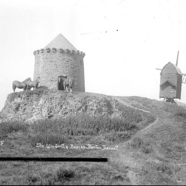Burton Dassett.  Windmill and beacon