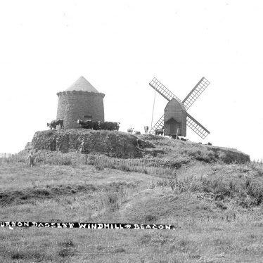 Burton Dassett.  Windmill and beacon