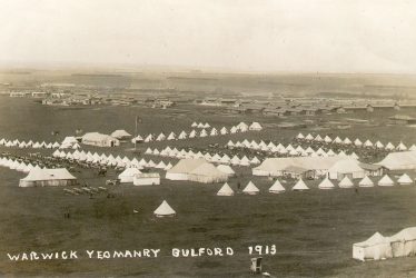 Warwick Yeomanry.  Bulford Camp